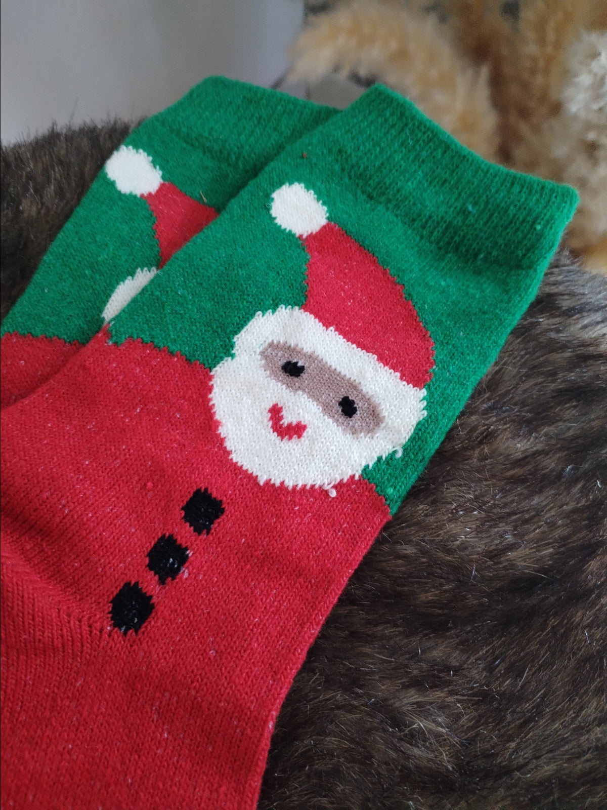 Socken zur Weihnachtszeit
