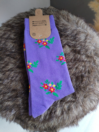 Blumige Socken + GESCHENK