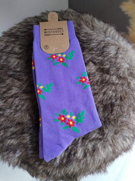 Blumige Socken