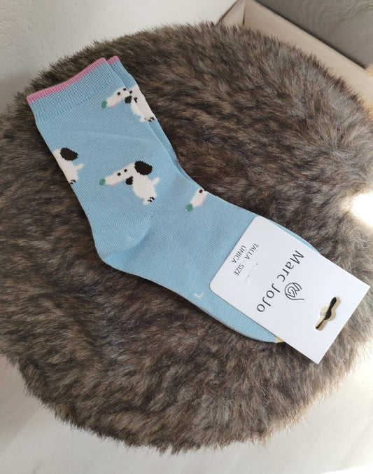 Süße Socken mit Hunde Motiv