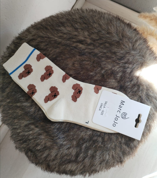 Süße Kindersocken mit Teddy Motiv