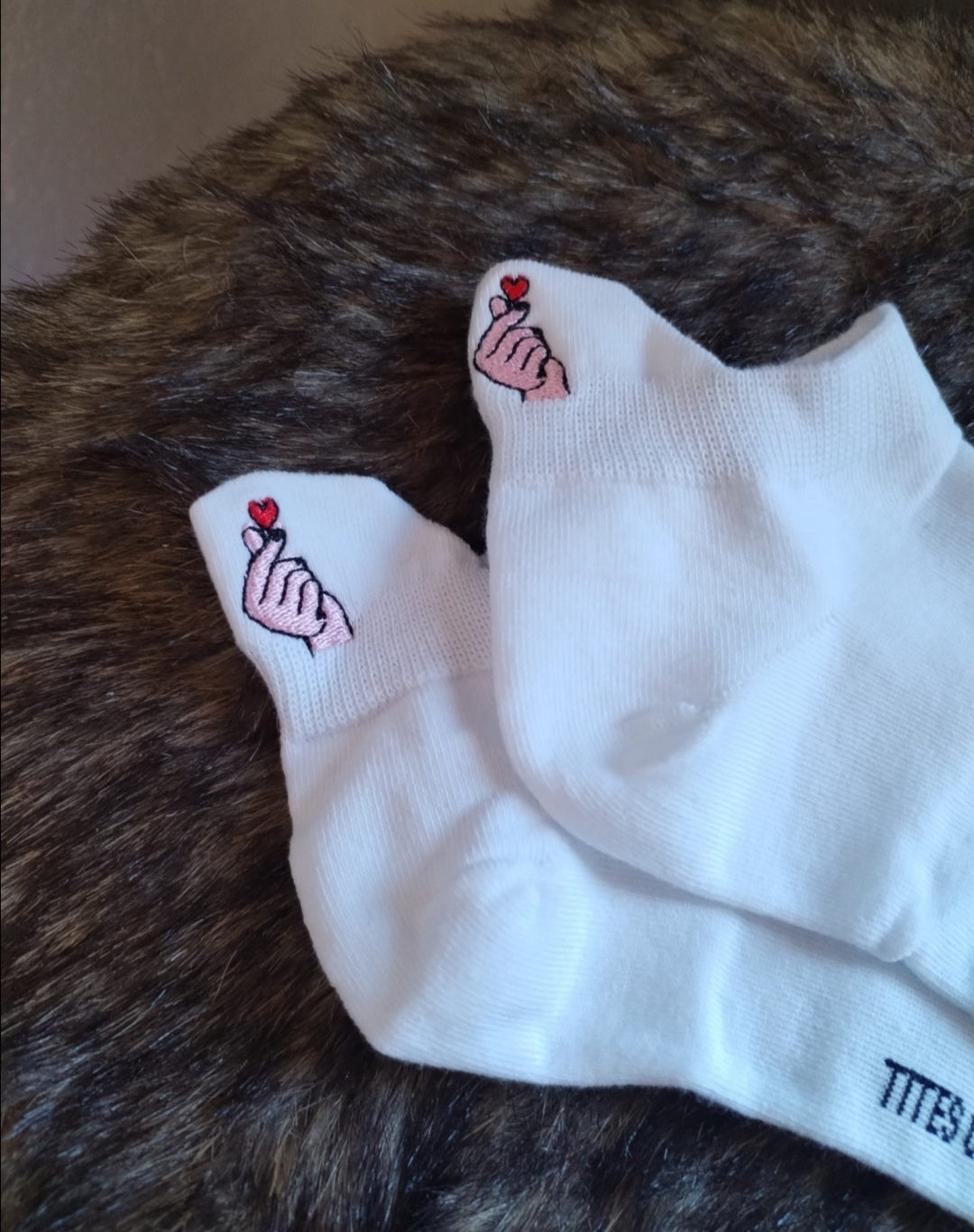 Sneaker Socken mit Herz