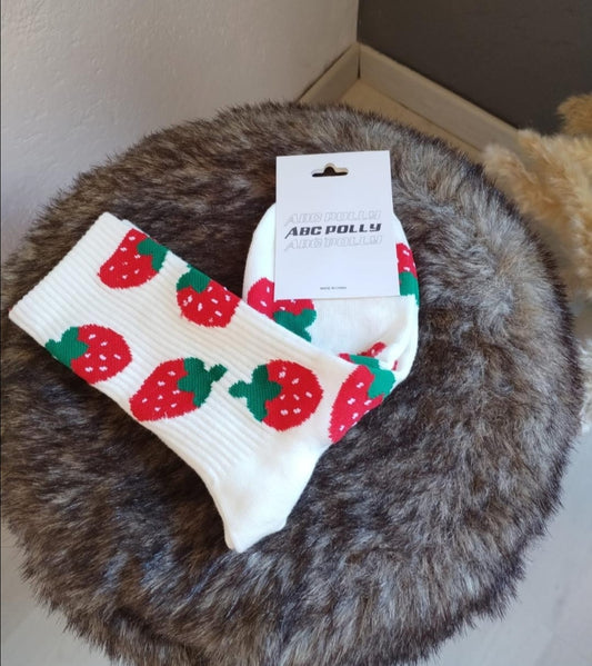 Süße Erdbeer Socken